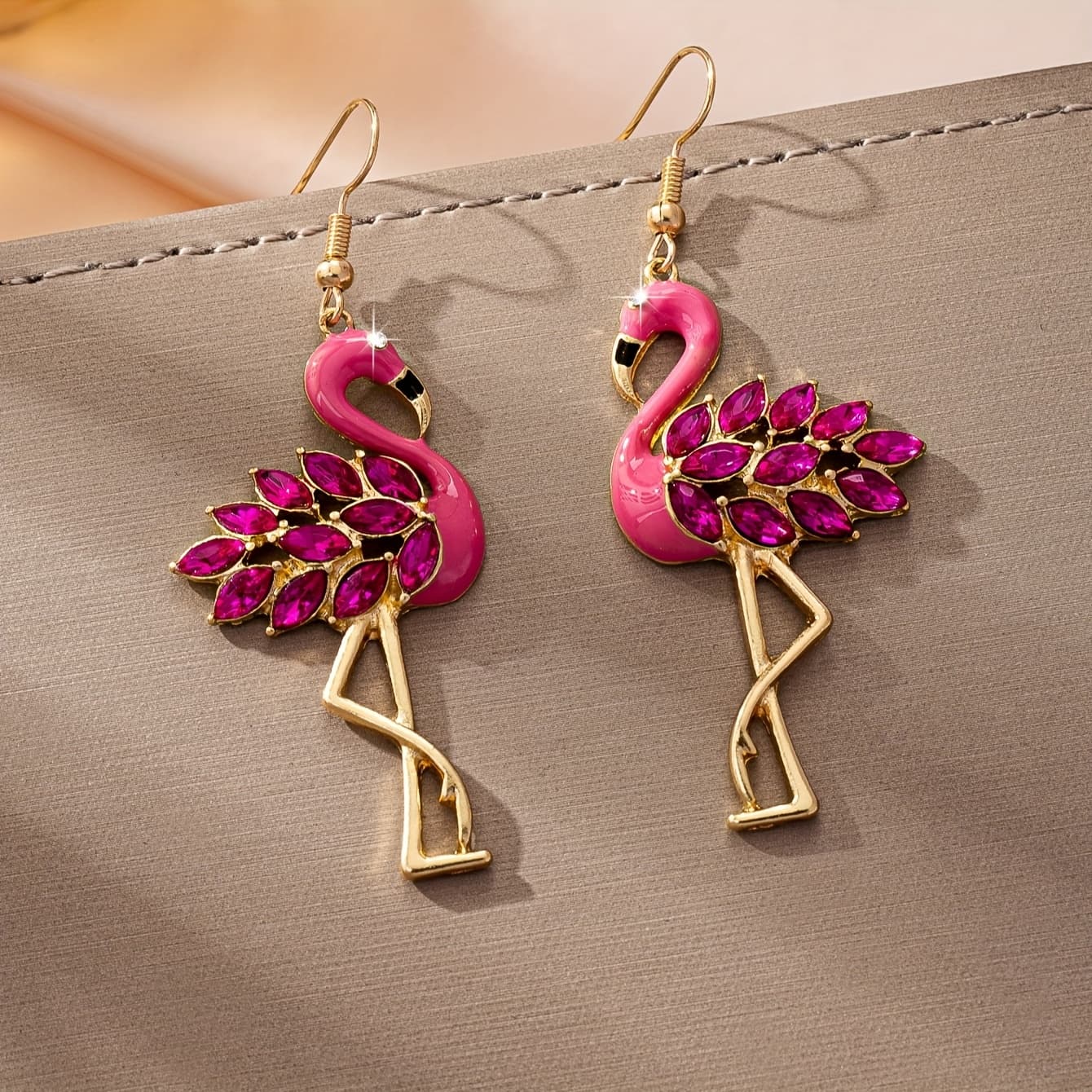 TEMU Elegant Summer Versatile Light Luxury High-end Swan Women's Jewelry Earrings