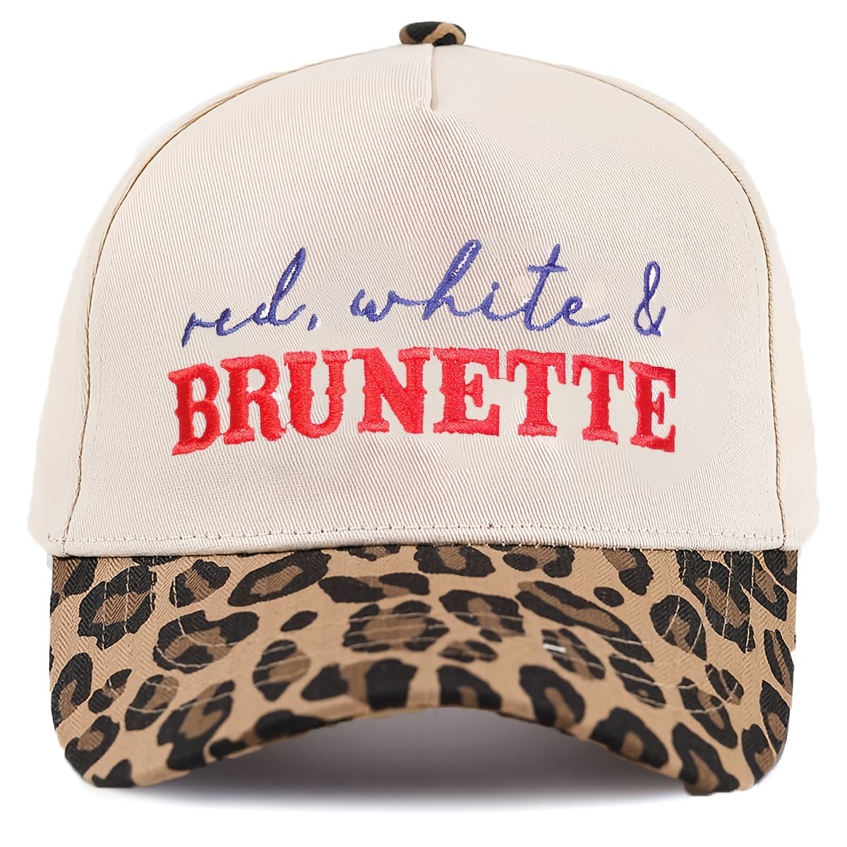 TEMU 1pc Of Women's Brunette Five-panel Baseball , Adjustable, Fashionable Casual Hat Suitable For Spring And Autumn Travel, Seaside Parties, And