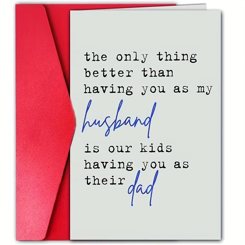 TEMU 1pc Fun Father's Day Card, Creative Pattern Greeting Card, The Best Father's Gift