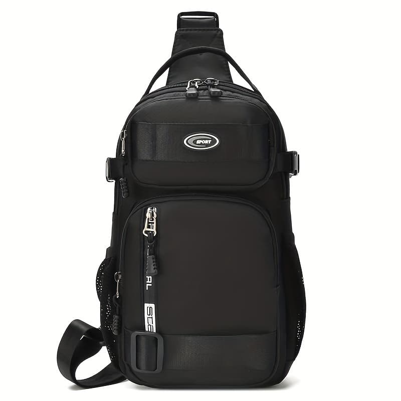 TEMU Neutral Square Bag, Men's And Women's Waist Pouch, Cycling Backpack, Chest Bag, New Fashionable Casual Shoulder Bag, Lightweight Crossbody Bag [zipper Random]