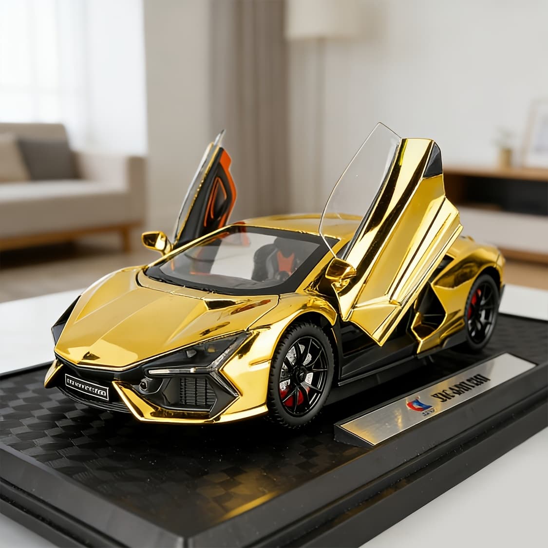 TEMU Collectible 1:24 Classic Sports Car Die-cast Model, Exhibition-grade Alloy Static Ornament With Realistic Details, Home Desktop Decoration, Ideal Gift For