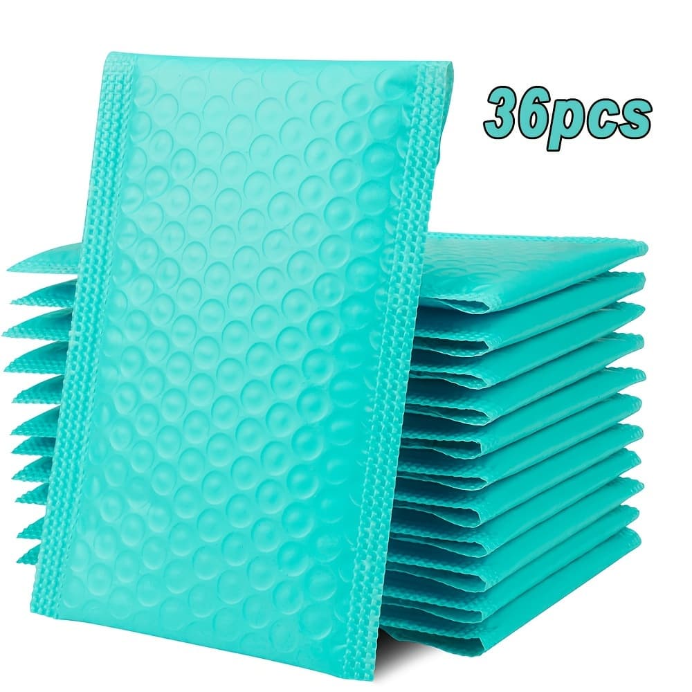 TEMU 12/36pcs Bubble Mailers 7.5x4.3in - Cushioned, Lightweight, Self-sealing - Perfect For Small Business Shipping And Mailing Needs