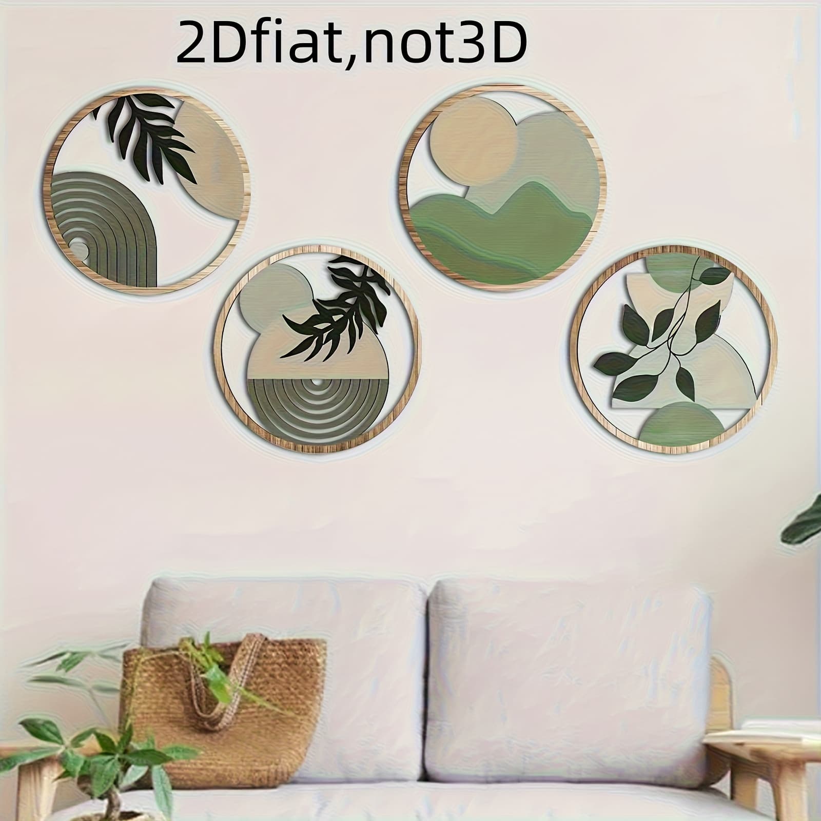 TEMU 4pcs Flat Decoration Hanging Decorations, Wall Decorations, Plant Landscapes, Housewarming Gifts, Gifts For And Relatives, Holiday Gifts. Products That Used During Festivals