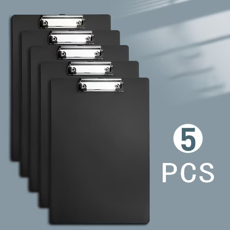 TEMU 5 Large A4-sized Folders, Writing Board, Drawing Board, Writing Pad, Meeting Record Board - Essential File Organizer For Office And Study Purposes