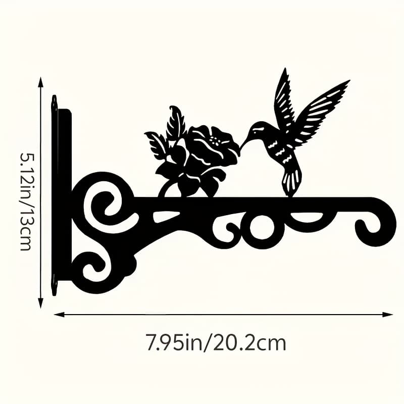 TEMU 1pc Bird Feeder Hanger Flower Basket Hanger, Modern Metal Matte Baked Paint Hanging Basket Hanger, Suitable For Porch, Living Room, Courtyard, Outdoor, Ideal Flower Basket Hanger