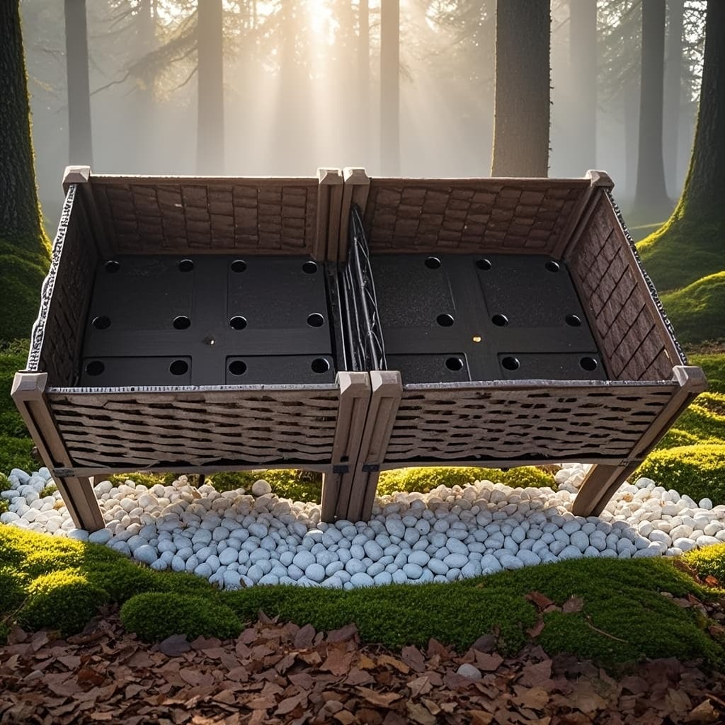 TEMU Portable Planter Box With Woven Texture & Drainage Holes - Suitable For , Flower, Vegetable, Retro Grid Design Rectangular Flower Pot With Solid Support Frame, For, Balcony,