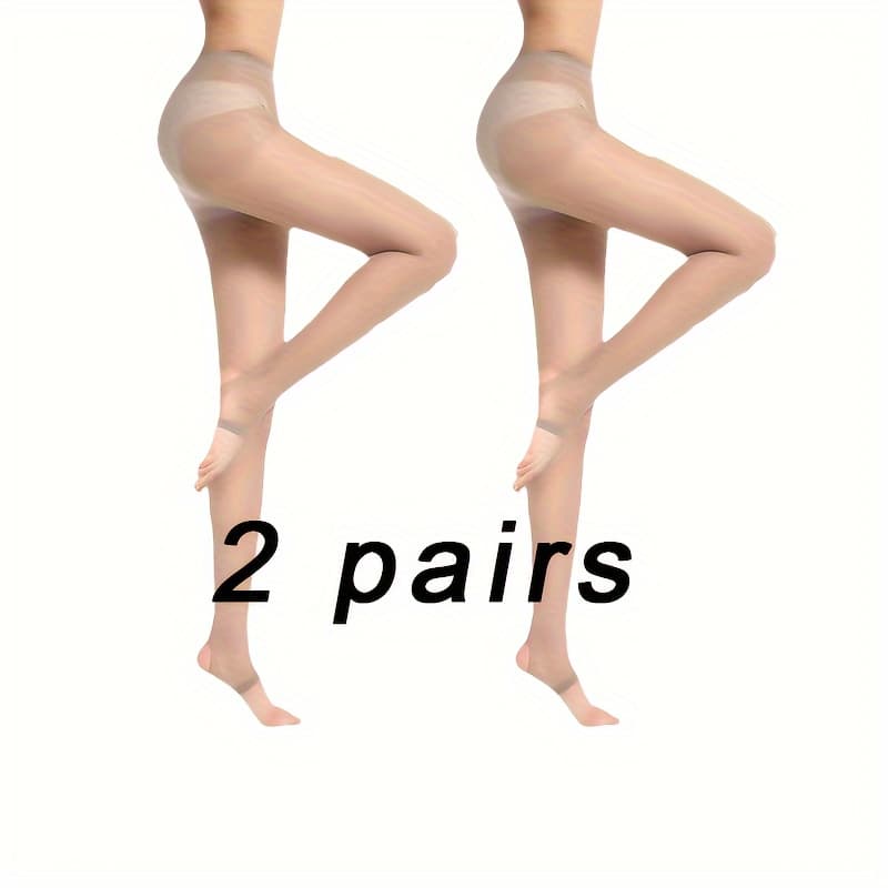 TEMU Of Ultra-thin Casual Cut Stockings, Transparent High Waisted Elastic Slim Fit Leggings For Women, Pantyhose