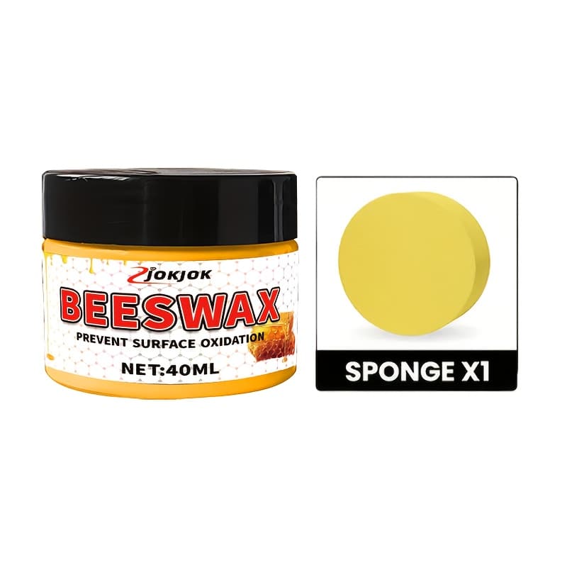 TEMU Jokjok Beeswax Polish - Polish Wax For Furniture, Floors, Desks & Cabinets - Non-toxic Shine, Long-lasting Gloss, Wood Surface Restorer ( Beeswax Concentrate, Before/after Results)