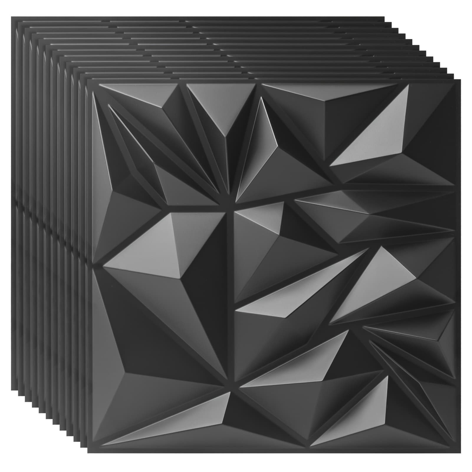 TEMU 3d Wall Panels, Texture Pvc Wall Panels For Interior Wall Decor, 11.8"x 11.8" (30cmx30cm), For Interior Wall Decor In Living Room, Bedroom, Kitchen Room, Tv Background, Feature Wall Decoration