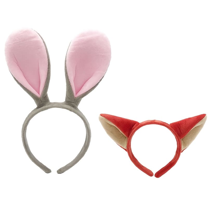 TEMU 2pcs Fox Ears, Headband Fox Hairband, Fluffy Animal Ears, Halloween Costume Accessories