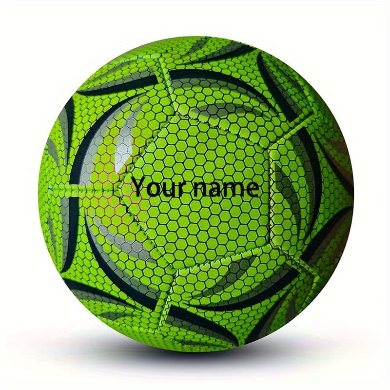 TEMU Custom Engraved Size 5 Soccer - Personalized Name & Logo, Luminous Design For - Perfect For Home Decor, Birthday, Anniversary, Christmas, Wedding, Valentine's Day Gift
