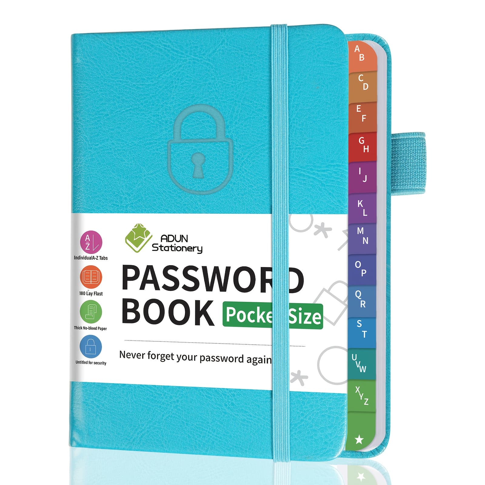 TEMU Premium Password Record Book With A–z Tabs: Compact 5.9" X 3.9" Hardcover Organizer For Website , Usernames And