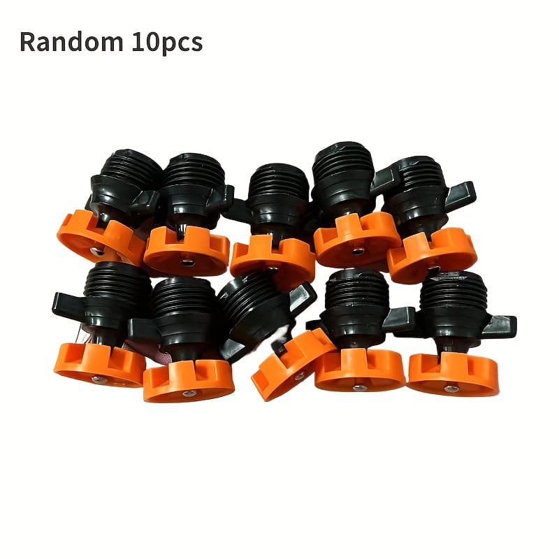TEMU Random 10pcs 1/2" Male Thread Automatic Rotation 360 Degree Watering Nozzle Sprinkler Garden Flower Vegetable Irrigation