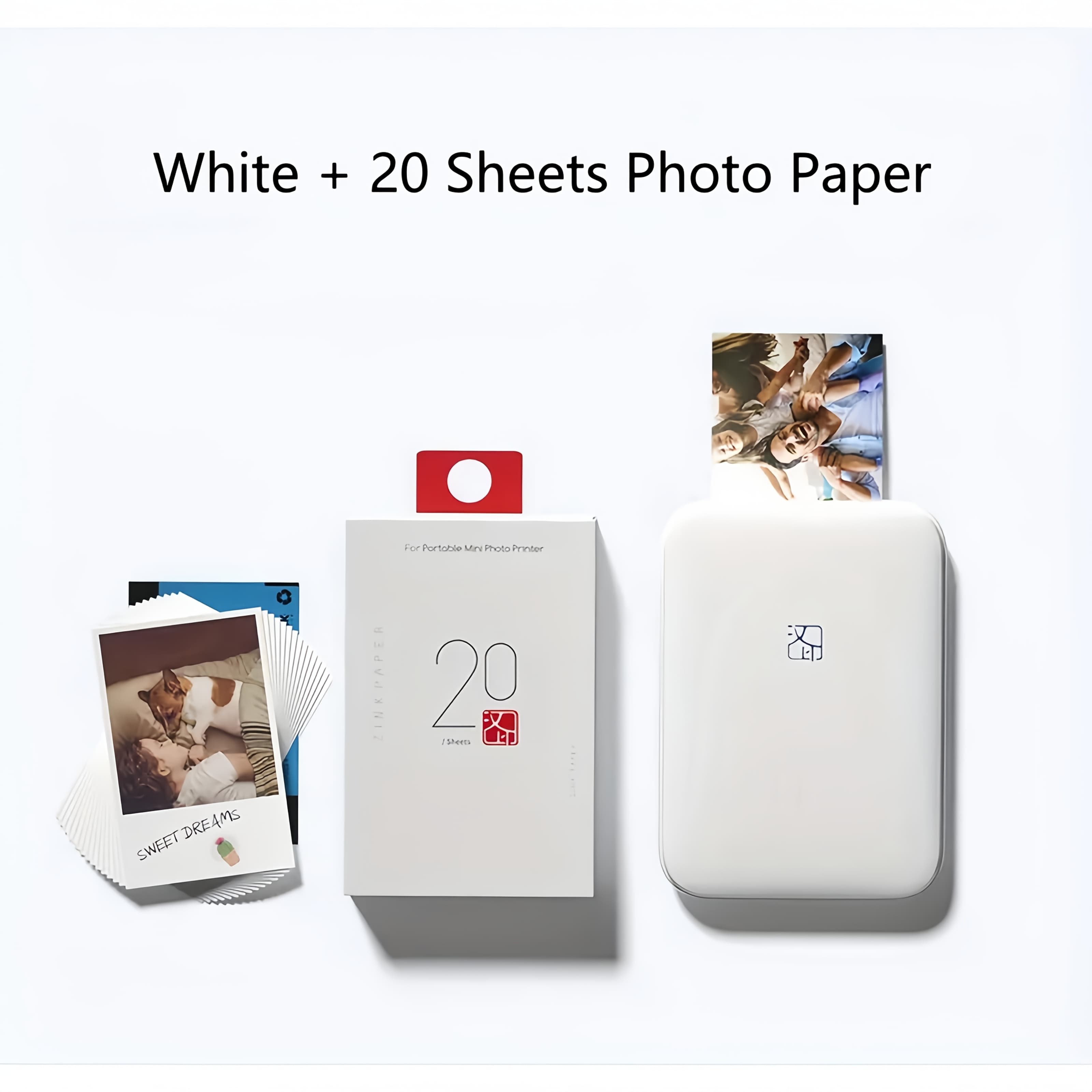 TEMU Hprt Mt53 Pocket-sized Hd Photo Printer-instant Wireless Printing-zink Technology-perfect For Ios/, Reproduction, Travel-