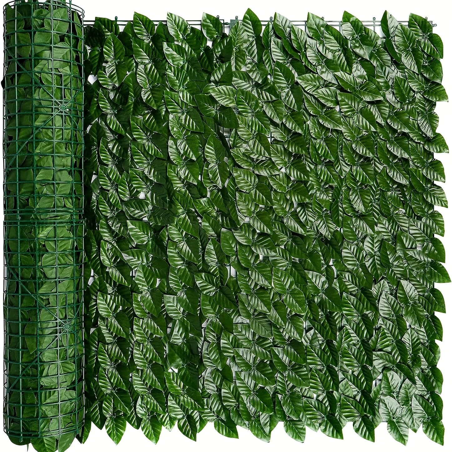 TEMU 1pc Artificial Ivy Privacy Fence Screen, Uv-resistant Faux Greenery Hedge, Plastic Outdoor Wall Panel For Garden, Patio, Balcony, Backyard Decor, Includes 100 Zip Ties