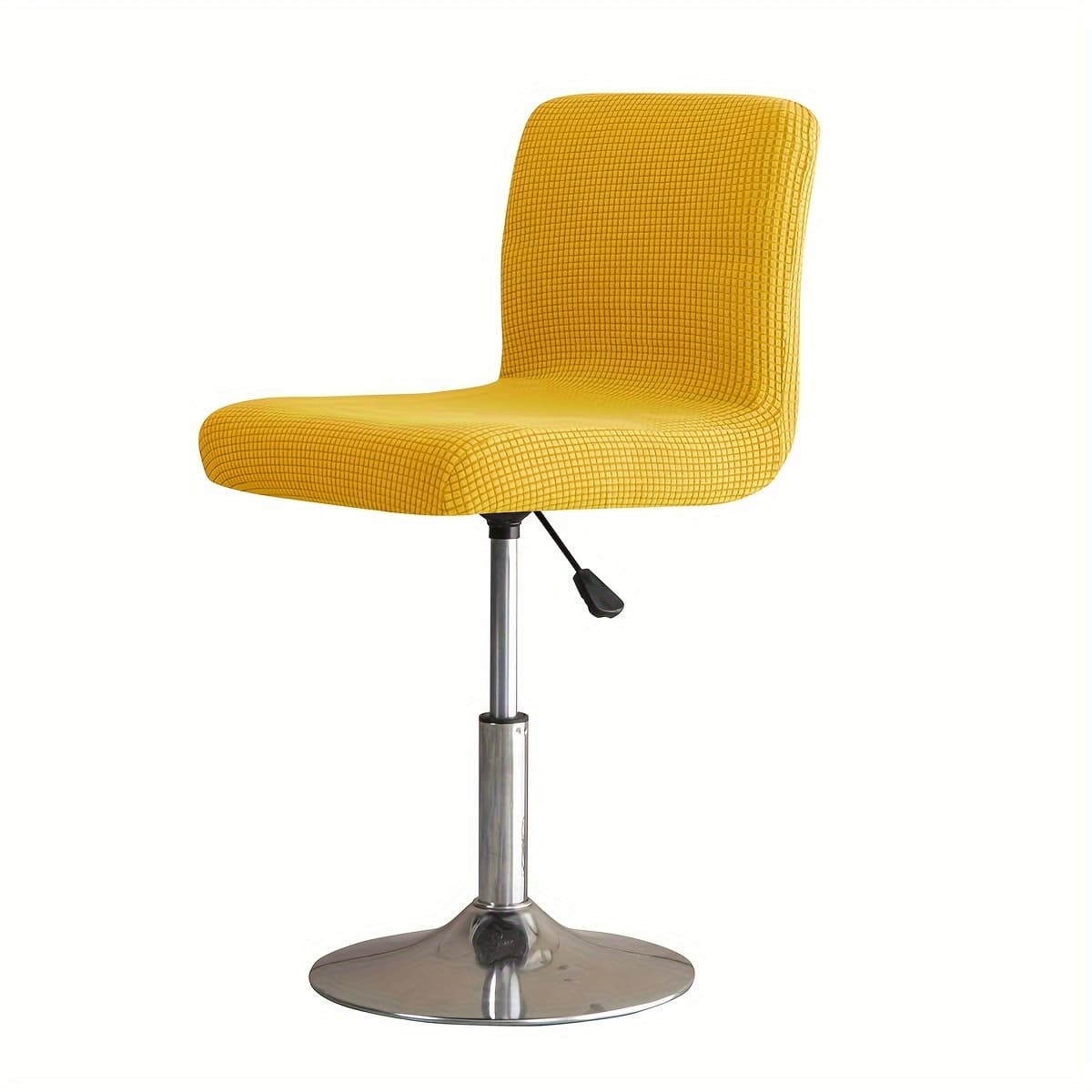 TEMU 1pc Elastic Club Rotating Bar Stool Cover Corn Velvet High Stool Cover