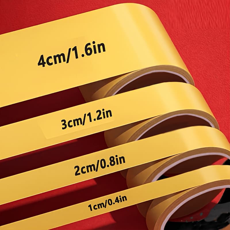 TEMU 4-roll Self-adhesive No- No-sew Garment Edging Tape, Pants Cover-up Tape, Removable Invisible Fabric Repair Tape