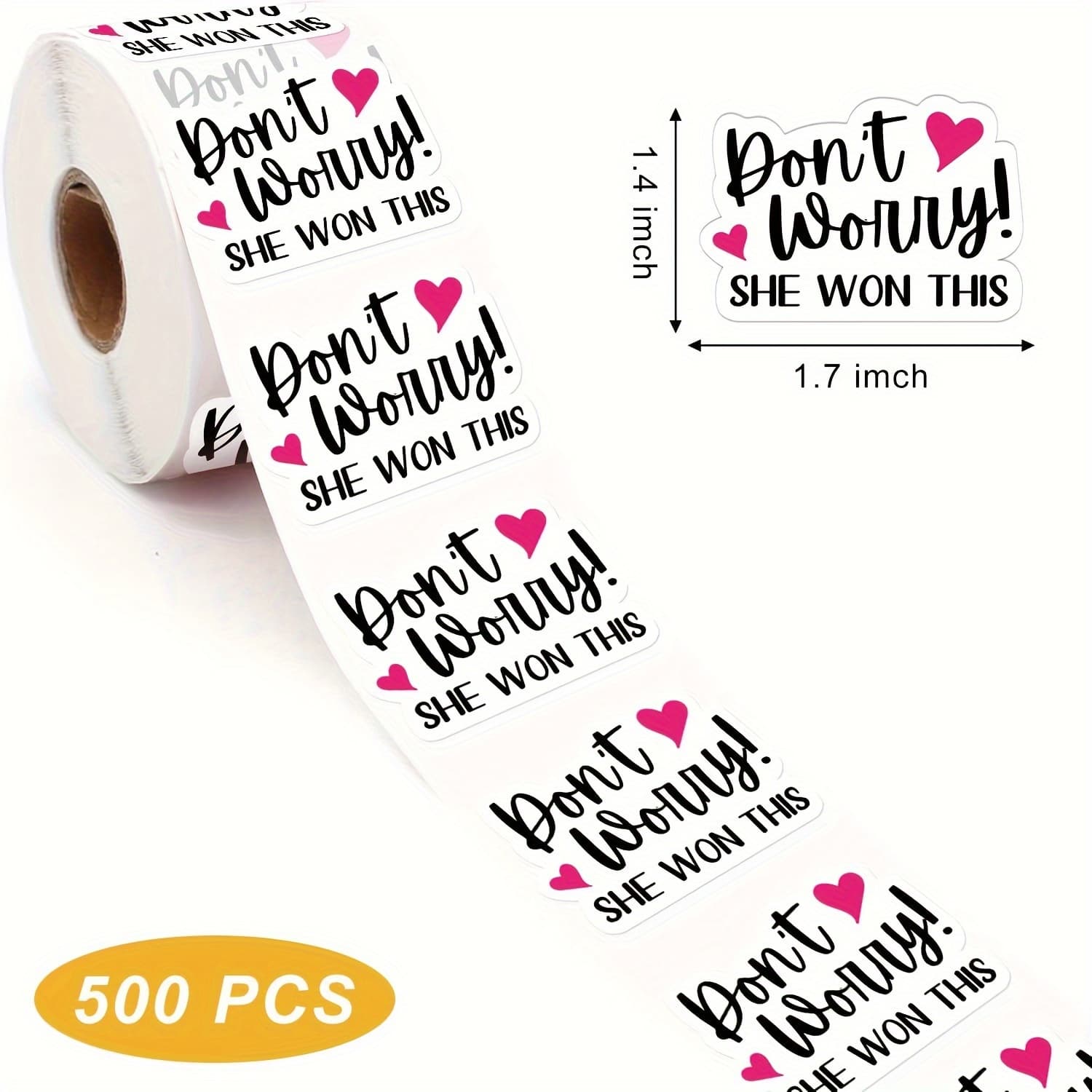 TEMU 500 Warnings Filled With Glitter Stickers, Stickers, Small Businesses, Thank You Stickers, Packaging Stickers