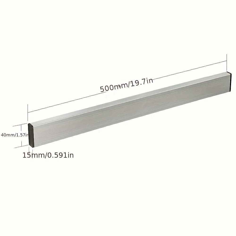 TEMU 1pc 304 Stainless Steel Wall Mounted Kitchen Knife Bar, Space Saving Powerful Non-drilled Home Kitchen Utensil Holder And Tool Holder Magnetic Knife Holder For Kitchen Storage