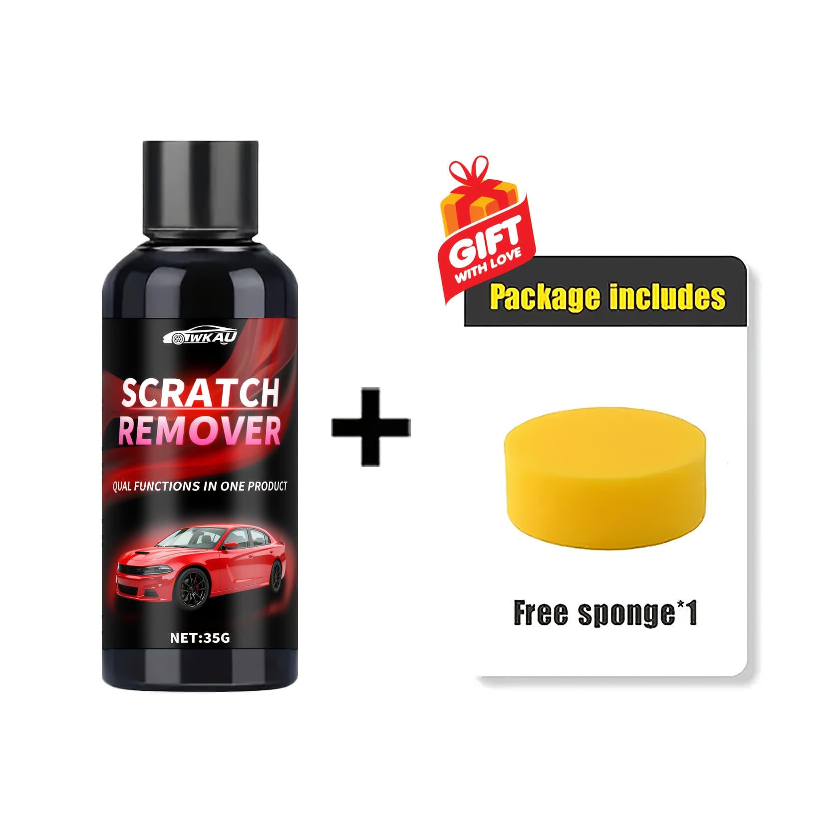 TEMU Car Scratch Polish - Paint-free Double-effect Repair, Professional Fast-acting Formula, Long- End