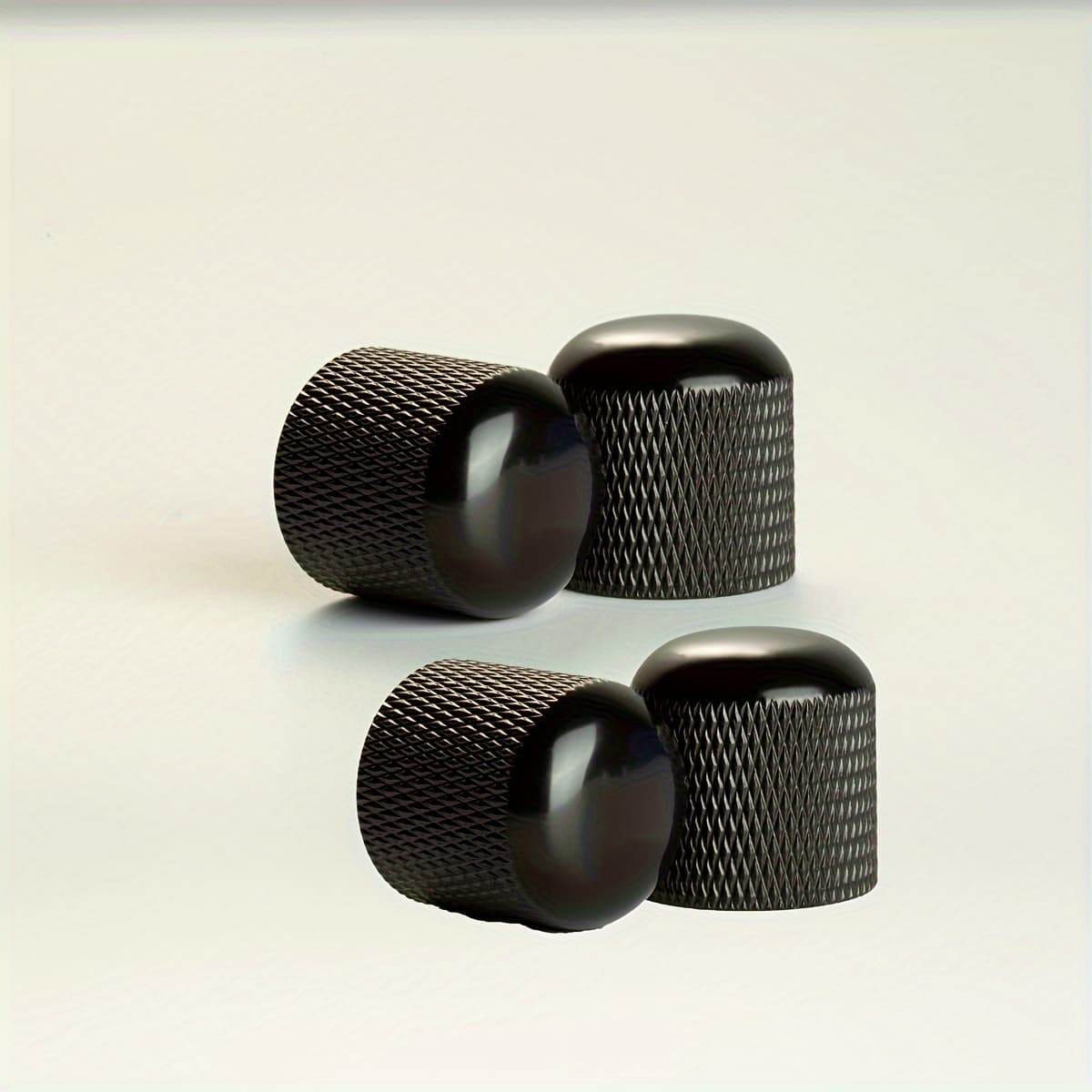 TEMU 4pcs Set Of Black Control Knobs, Volume Knobs, Guitar Bass Accessories