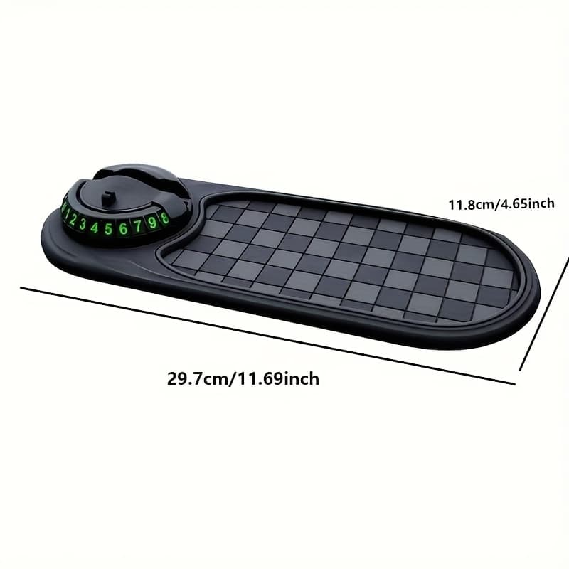 TEMU Automotive Anti-slip Pad Car Mobile Phone Stand Dashboard Decorative Pad Mobile Phone Rotary Stand High Temperature Durable High End Square Creative Interior Additions Car Storage Pad
