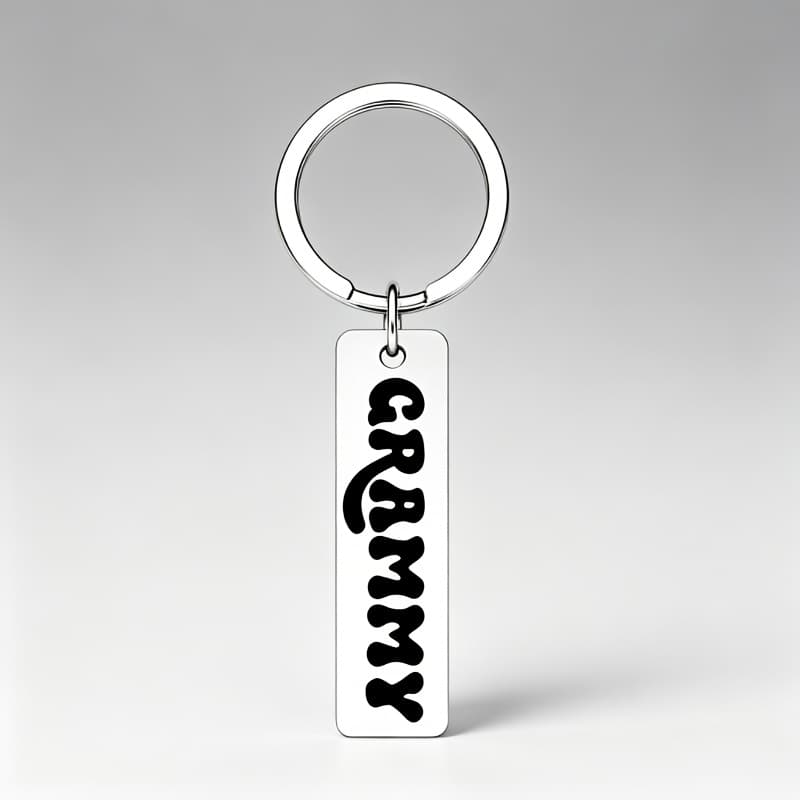 TEMU Grammy Stainless Steel Keychain Gift, The For Grandma