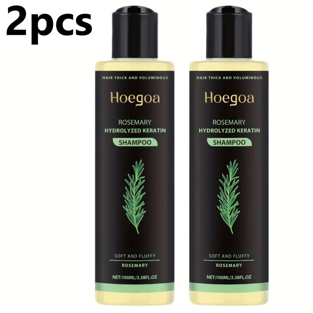 TEMU Festival : 2pcs, Rosemary Shampoo, Containing Rosemary Extract, Vitamin C, Vitamin E, Keratin, For Cleansing And Moisturizing, Making Hair Smooth And Shiny, Strengthen Hair. Care Gifts