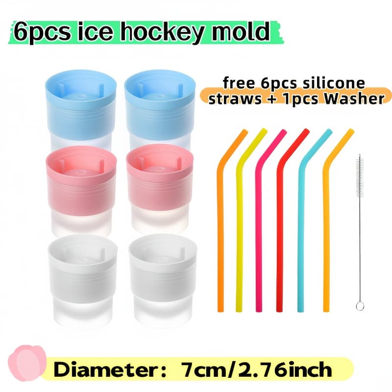 TEMU (6-pack) Whiskey Ice Ball Mold - Silicone, And Stackable Design For Cocktails, Bourbon, Cold Drinks | Reusable, Durable | Perfect For , Gifts, Party Supplies