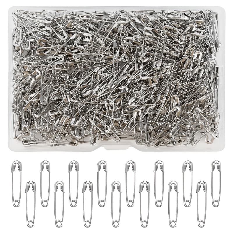 TEMU 19mm Mini Safety Pins - Pack Of 500pcs Small Colors Safety Pins- Versatile Clothing For Repair, Crafting & Fashion Accessories Making In A