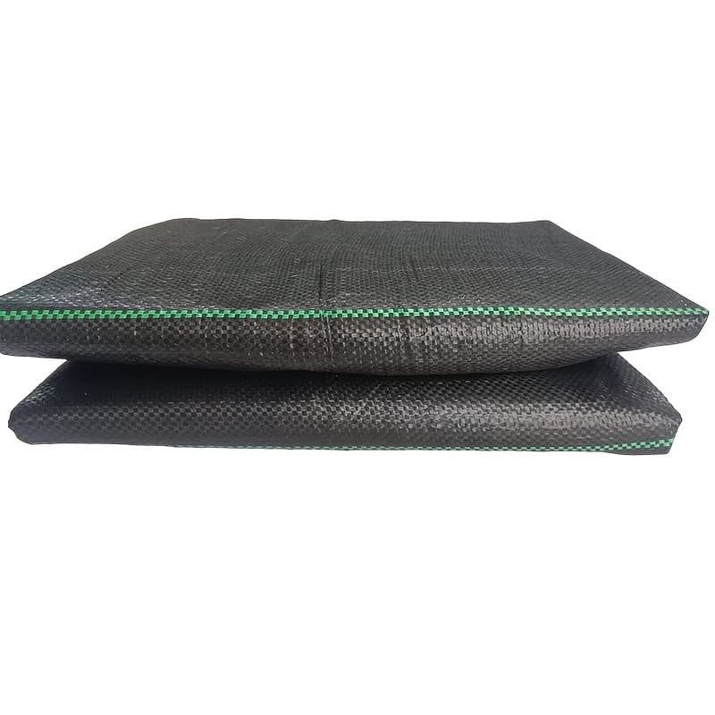 TEMU 0.5m/19.69inch × 10m/393.7inch, 2.2oz Heavy-duty Black Pp Landscape Fabric Weed Barrier Roll, For Use In Such As Gardens, Vegetable Patches, And Flower Beds