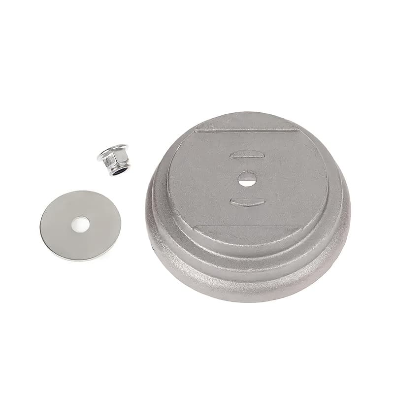 TEMU Thickened Lawn Mower Protective Cover: Circular Blade Base Cover Anti-impact And Anti-collision; Maintenance-free, Rust-proof, Safe And ; Extended Machine Installation Screws