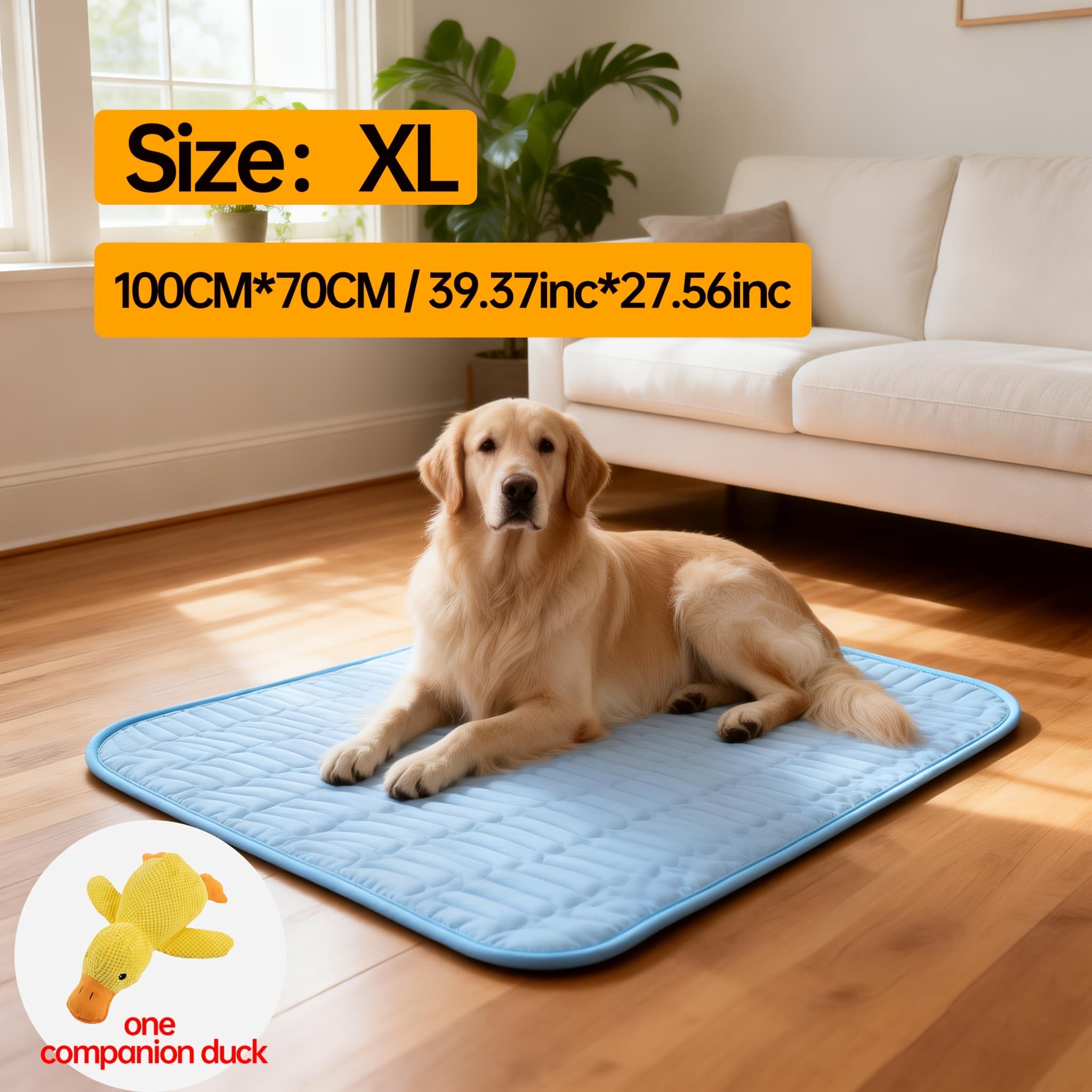 TEMU Sizexl, 2026 Upgraded Cooling Pet Mat For , L/xl Sizes | With Non-glue & Non-woven, Sweat-absorbent Washable Dog Bed Mat, Keep & Comfortable In Summer, Suitable For Small, Medium & Large Pets