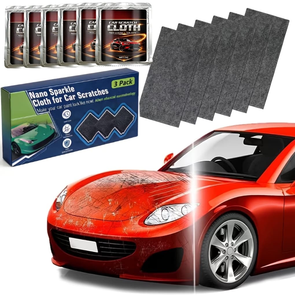 TEMU 6pcs Car Nano Scratch Repair Cloth Suitable For Scratches, Restoration & Quick For Auto Body , Scratch Remover For Diy Paint Shine Revival, Suitable For Car, Motorcycles,, Rvs