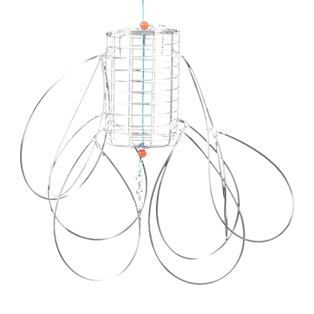 TEMU A Set Of Crab Sets, Installed Bait Hook Line Fishing Hairy Crab Wire Fishing Crab Net
