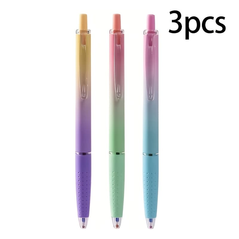 TEMU Random 3/6pcs 0.7mm Blue Gel Pen, Writes And Quickly, Suitable For Diaries, Doodles And Drawing, Perfect For Gifts - Gel Pen