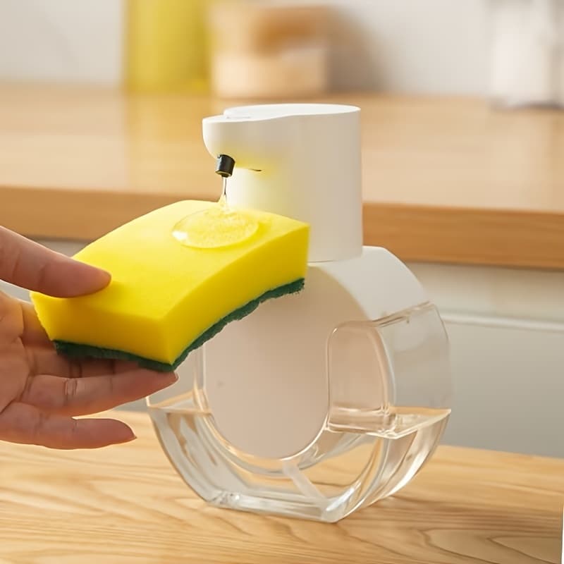 TEMU 1 Wall-mounted Automatic Soap Dispenser | Plastic, Charging, Built-in Lithium Battery, Foam Soap Dispenser
