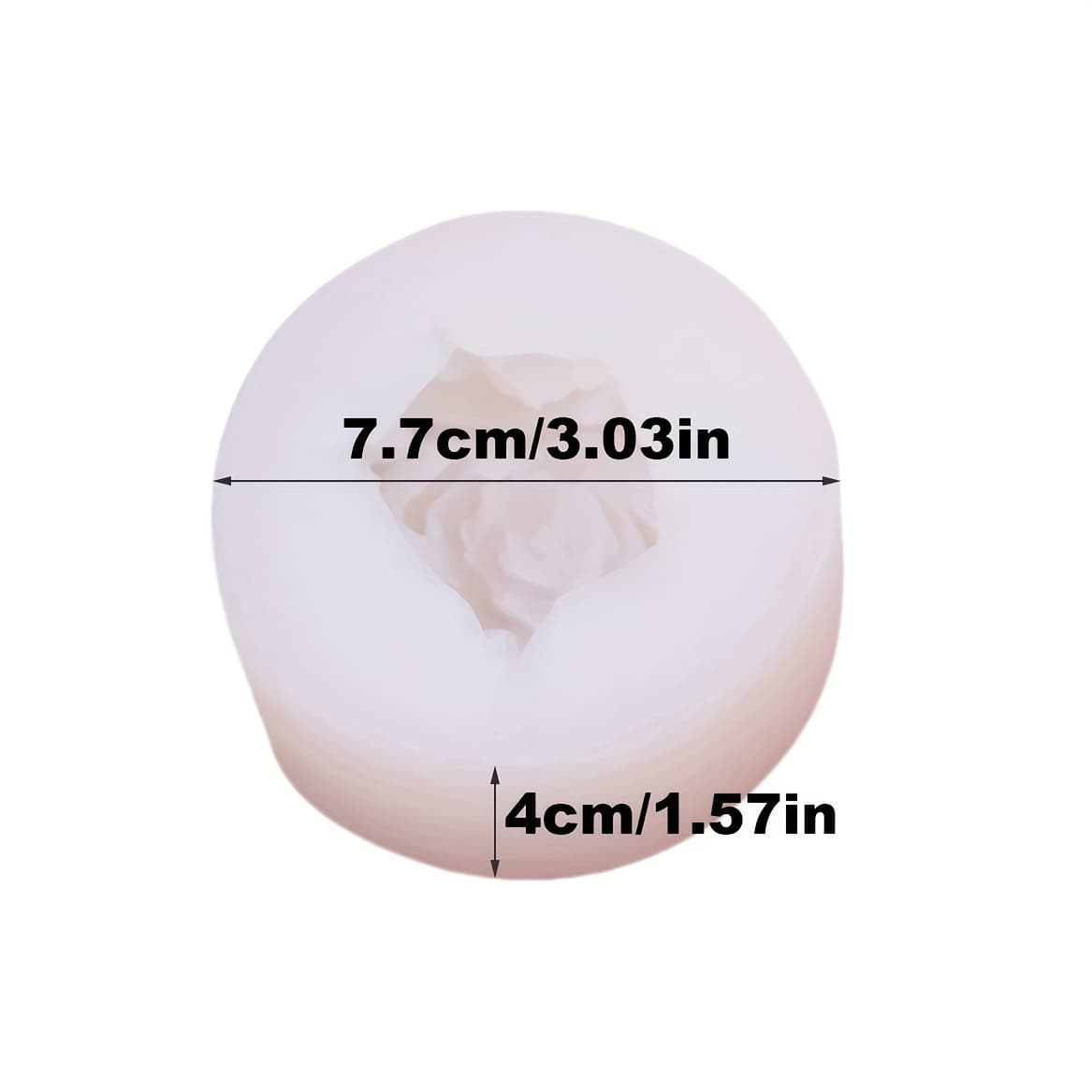TEMU Diy 3d Jasmine Flower Shaped Silicone Mold Candle Mold Handmade Fragrant Gypsum Clay Soap Mold Home Candle Decoration Tool Crafts Resin Mold