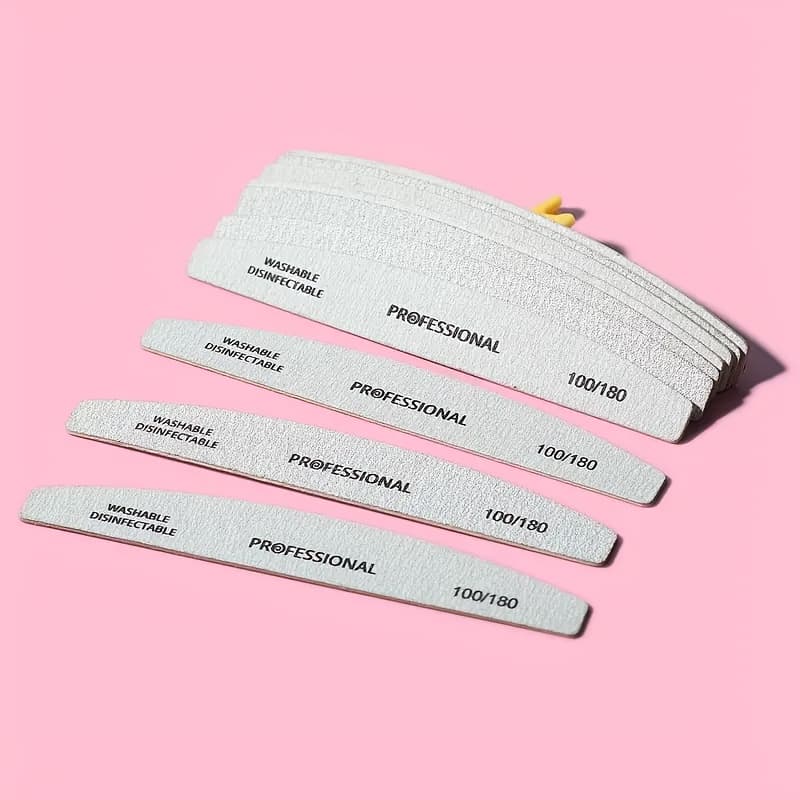 TEMU Set Of 10 Professional Nail Files For At For Home Or In Salons - Effortlessly Smooth And Shape