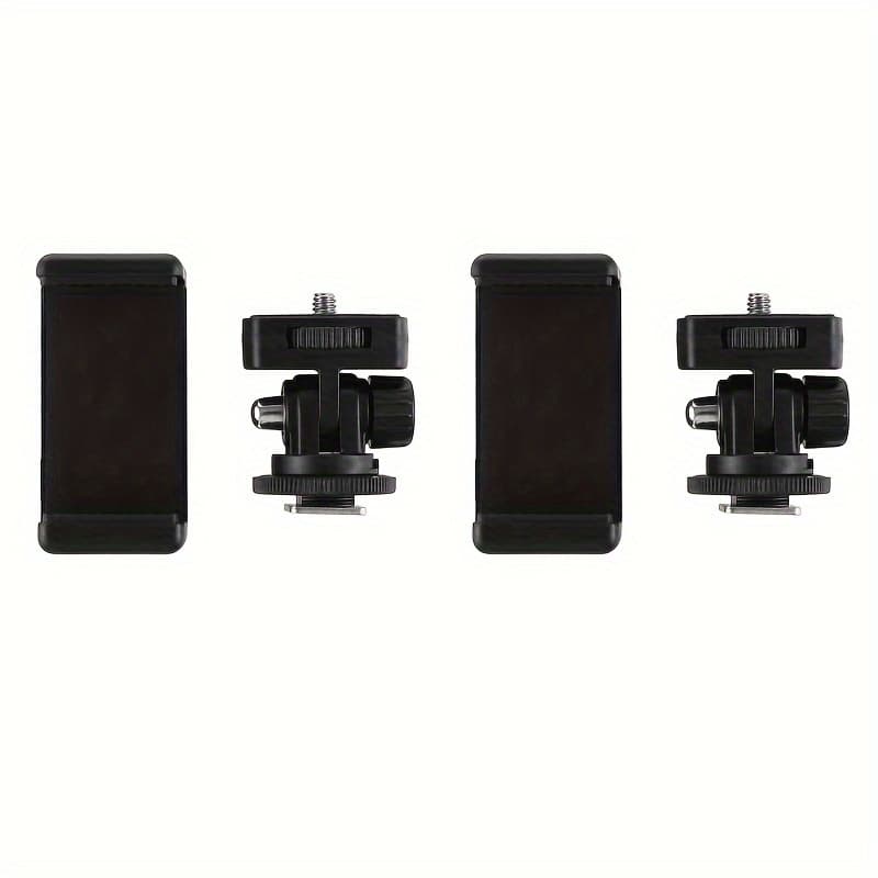 TEMU Camera & Phone Mount With 360° Rotating Gimbal - Dslr & Micro Single Hot Shoe Adapter, Expandable Tripod Accessory, Portable Camera, Hot Shoe Base, Photography Mini, Tripod Hot Shoe