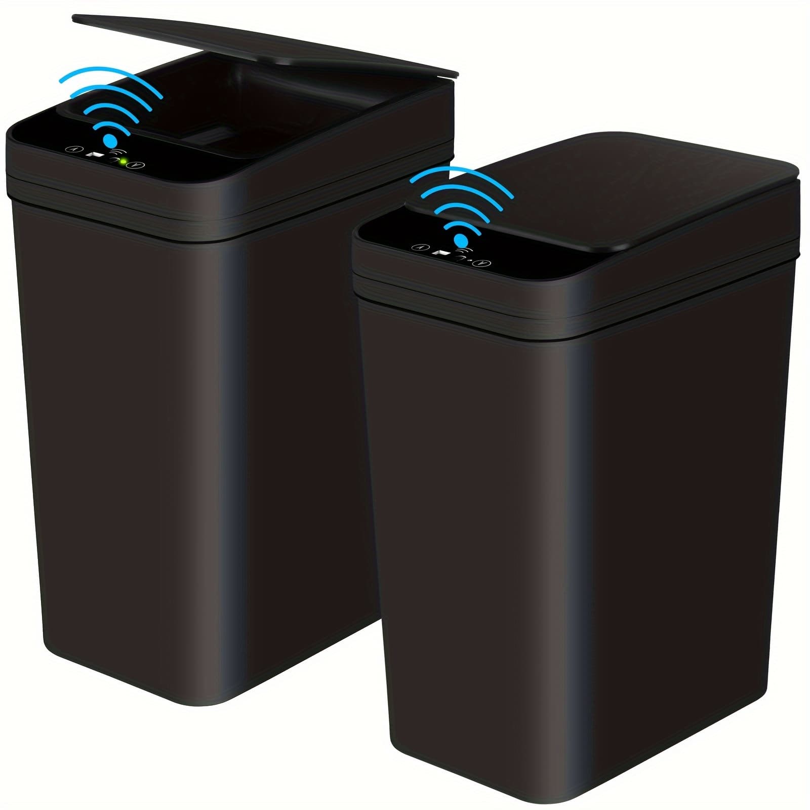 TEMU 2 2.5 Gallon Bathroom Small Lid Narrow Bin For Trash