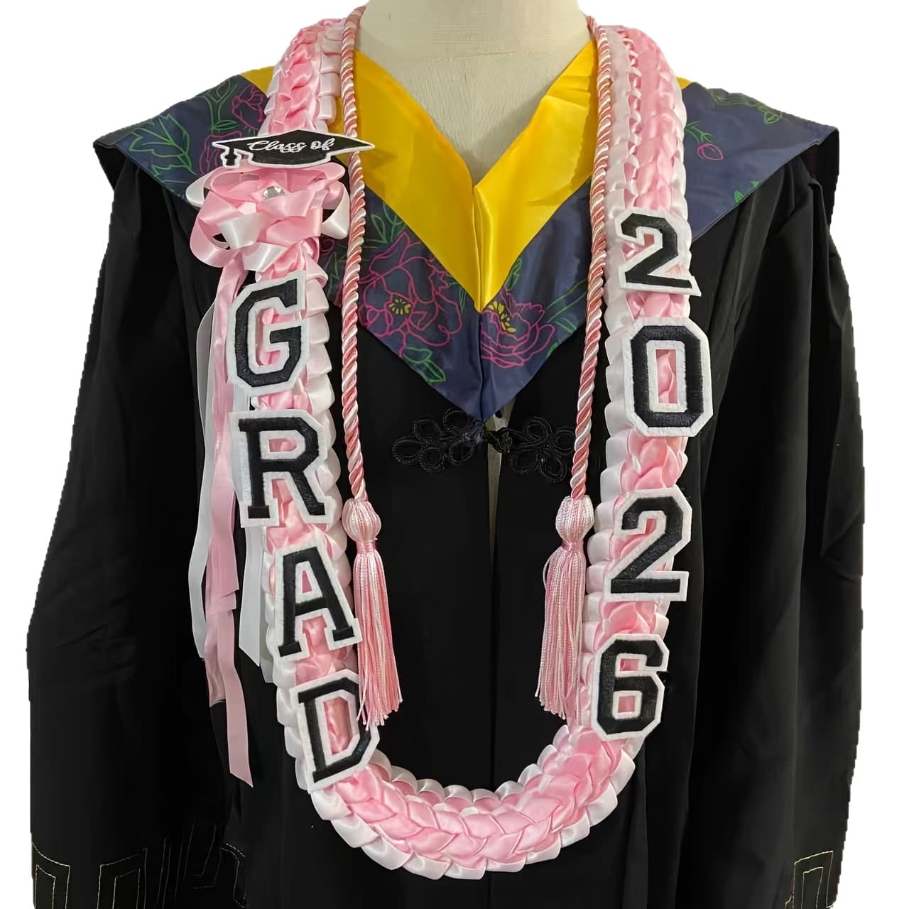 TEMU 2026 Graduation Wreath, With Rope, Ribbon Wreath, 2026 Graduation Necklace, Diy Decoration Party Supplies For High School And College