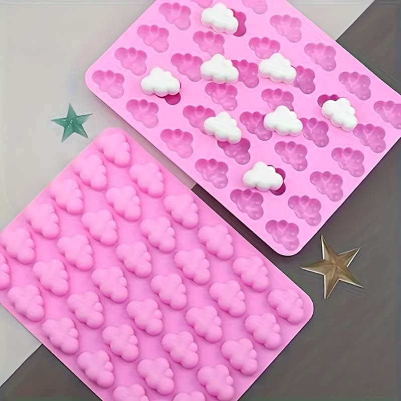 TEMU 36-cavity Cloud Silicone Mold For Chocolate, Diy Soaps, Ice Cubes & More - Perfect For Restaurants, Food Trucks, Bakeries