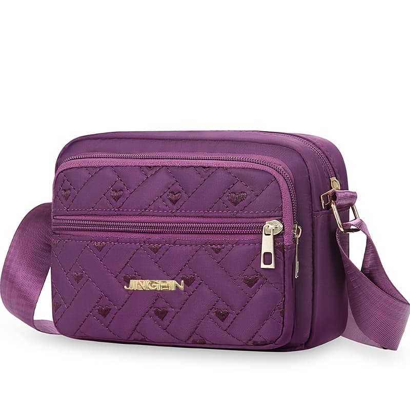 TEMU Women's Shoulder Bag - Shoulder Cross Bag Lightweight, Casual, Simple, Solid Color Printed Small Bag [pulling Direction Random]