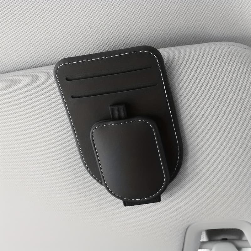TEMU High- Eyeglass Clip, Multi-functional Car Sun Visor Card Holder, In-car Eyewear Storage Rack, Fashion Glasses Clip
