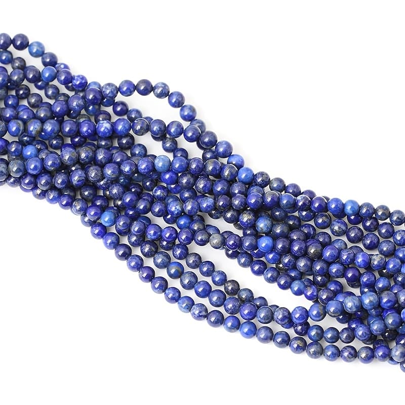 TEMU 8mm Natural Lapis Round Beads, Loose Stones For Diy Necklace, Bracelet And Earring Making, Suitable For Gifts.