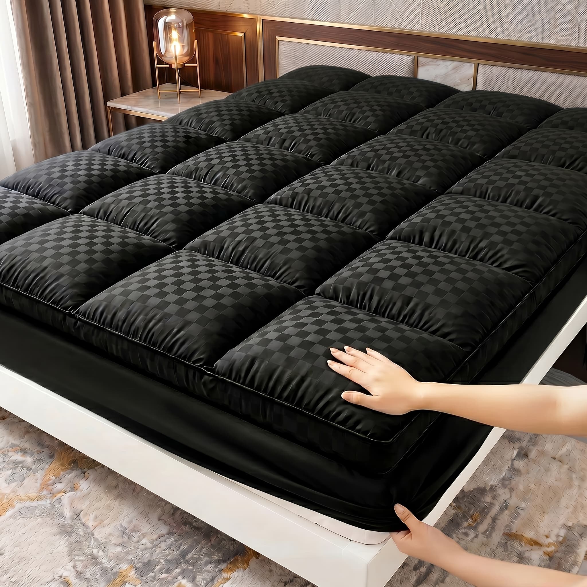 TEMU Soft Mattress Protector, Fluffy And Breathable, Deep Pocket, Machine Washable. Comfortable, Soft And Durable, Improves . Suitable For Twin/full/queen/king Sizes.