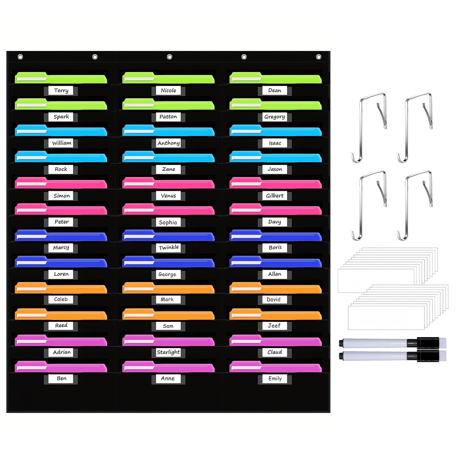 TEMU A Wall-mounted File Organizer With 36 Pockets, Designed For Classrooms And Offices, To Organize Your Tasks, Documents, Scrapbooks, And Papers.