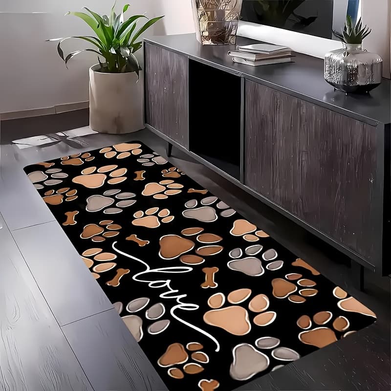 TEMU 1pc Long Runner Rug, Suitable For Hallway, Bedroom, Kitchen, Bathroom Multi-area Decor