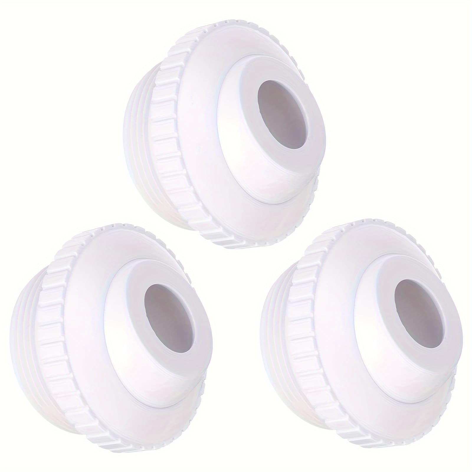 TEMU Pool Nozzle, 3/4 1-1/2 Inch Mip Thread Pool Accessory, For Cleaning White
